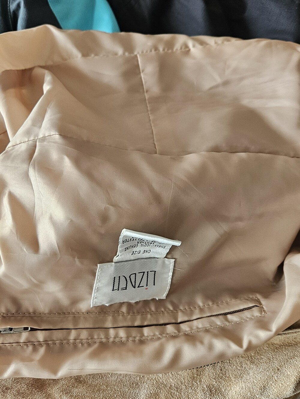 LizDen Vintage Suede Bow Hobo Shoulder Bag, EC - Picture 7 of 13